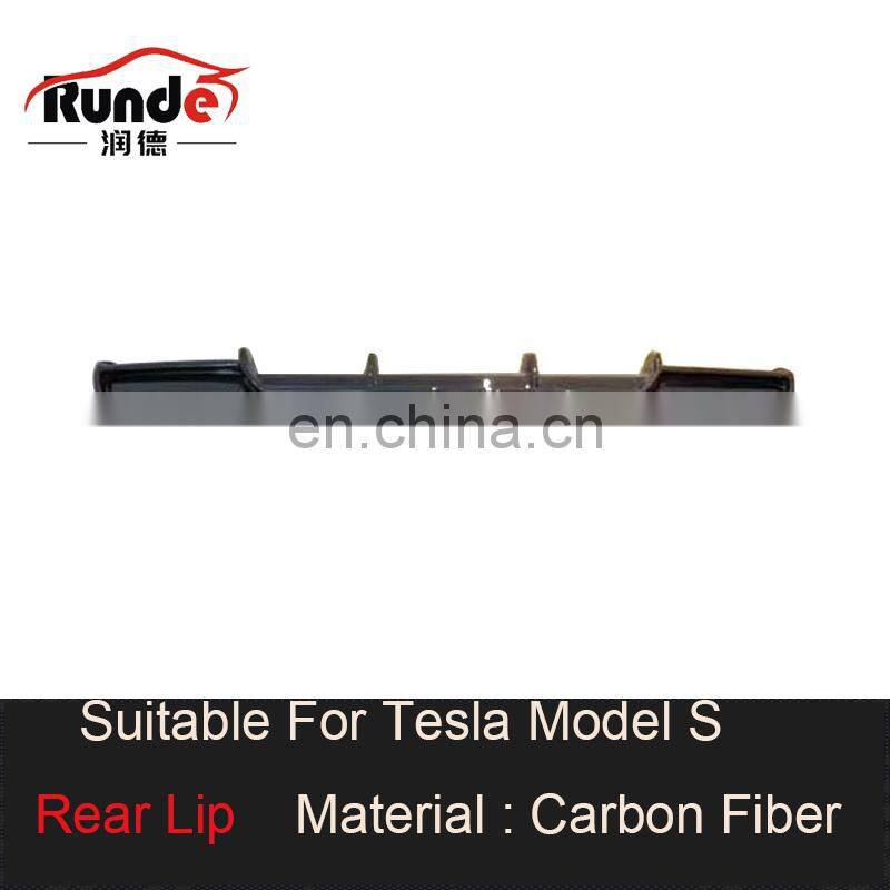 Runde Carbon Fiber Car Body Kit Modified RZ Style With Front Rear Lip Spoiler Side Skirt Wheel eyebrow For Tesla Model S body kits