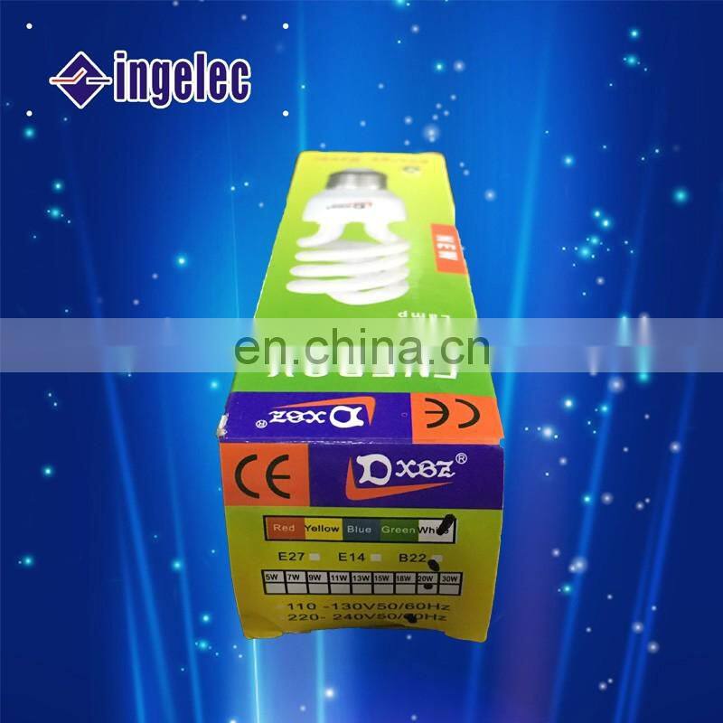 China Futian market CE approved full spiral 2U or spiral cfl Energy Saving Bulb Energy saving 2u bulb