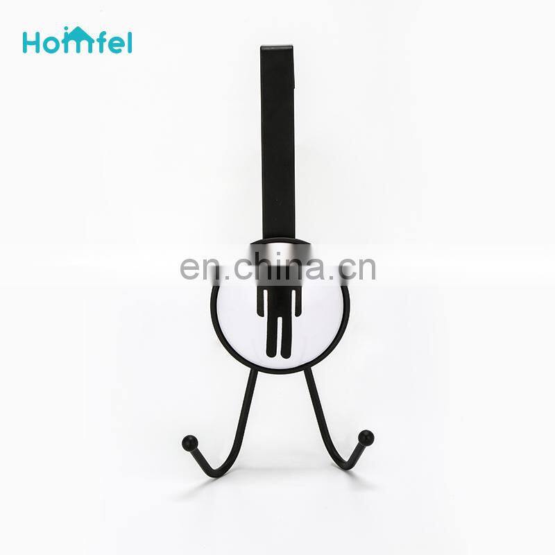 Over door hooks door hangers wood Entryway Bathroom Kitchen hang clothes hat Purse bag hooks chrome plate