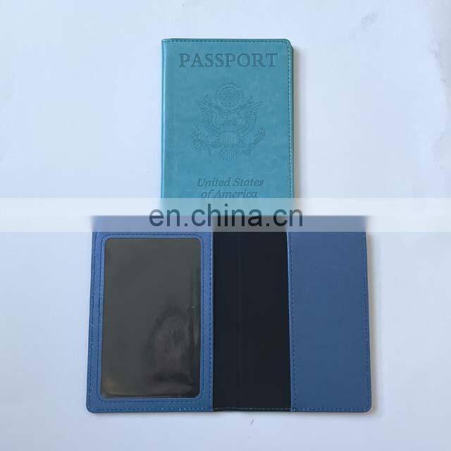 Amazon Hot Sale 4x3 Inch Pu Leather Vaccination Card Protector Passport And Vaccine Card Holder