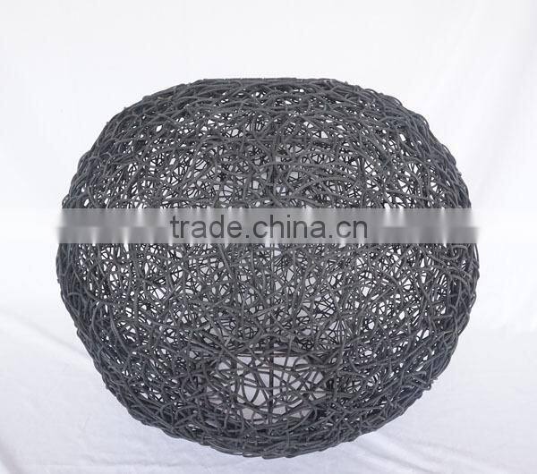 handmade rattan wicker ball lampshade