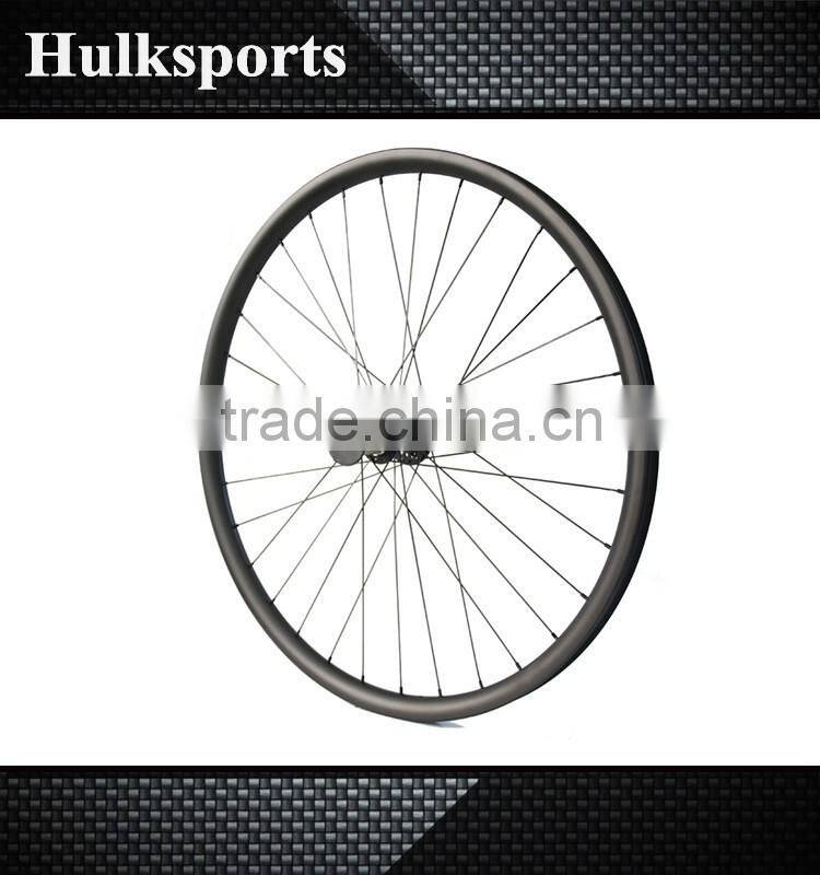 Hot selling carbon disc brake wheels 27.5er Mountain Bike MTB hookless Wheelset 35mm width Bicycle