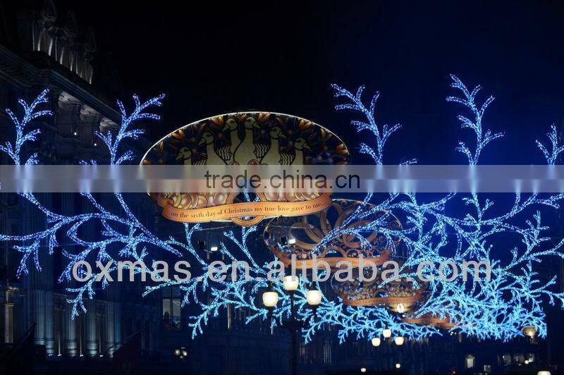 Europe style christmas across street light festival Decorations