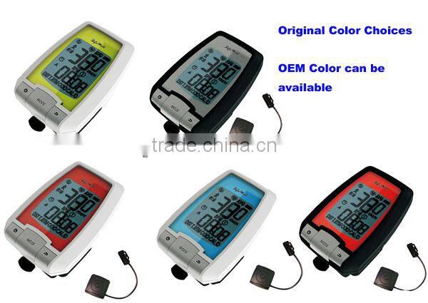 OEM WIRELESS BIKE SPEEDOMETER ODOMETER 10 FUNCTIONS DCY-150