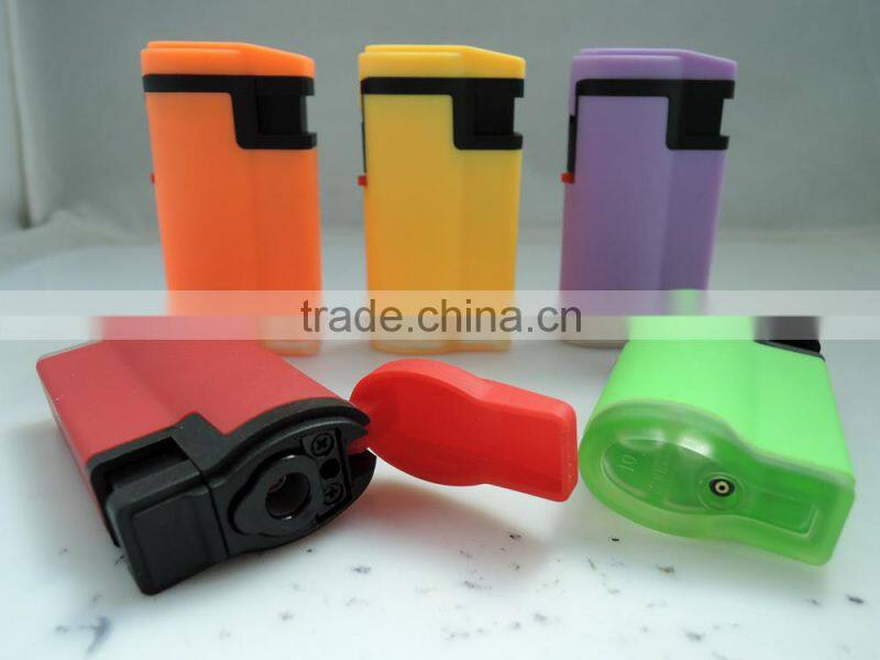 high quality plastic gas recharge wind-proof jet flame outdoor lighter