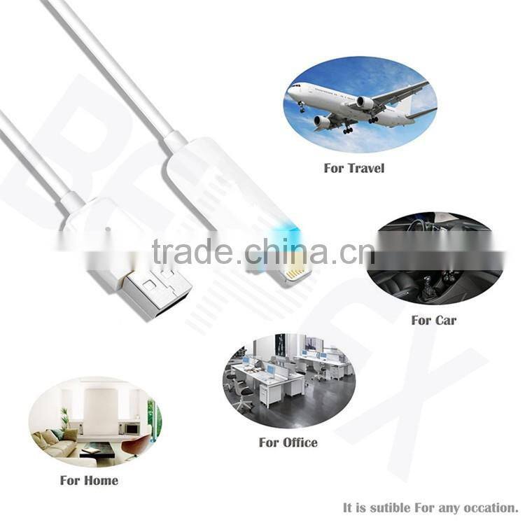 High Quality Colorful Mini Data USB 8 Pin Connector With LED