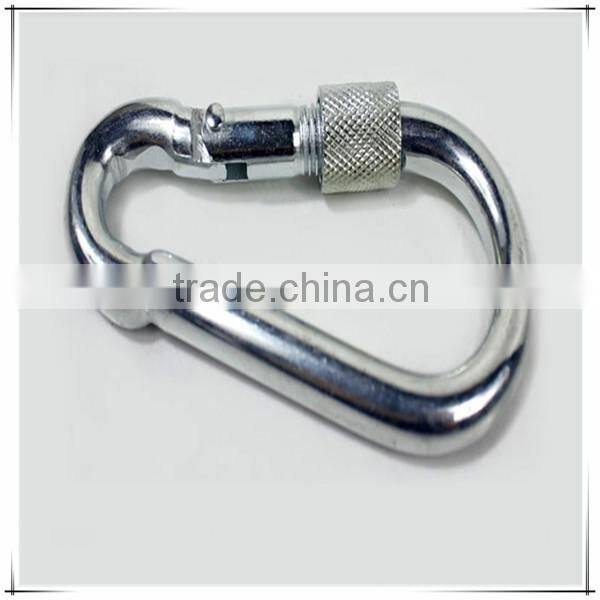 Security spong snap with hoop lock