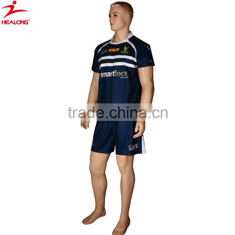 dry sublimation breathable jersey rugby apparel with high quality