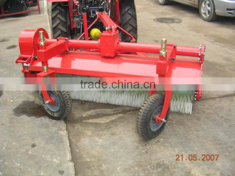 tractor mounted agricultural equipment with snow blade