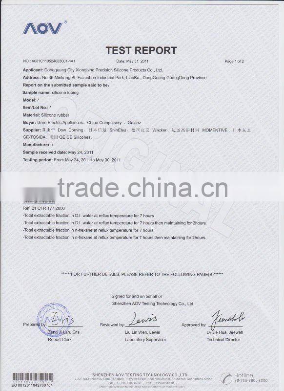 FDA grade transparent Peristaltic Pump Tubing / silicone pump tubing