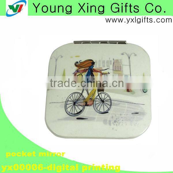 Aluminium square makeup mirror