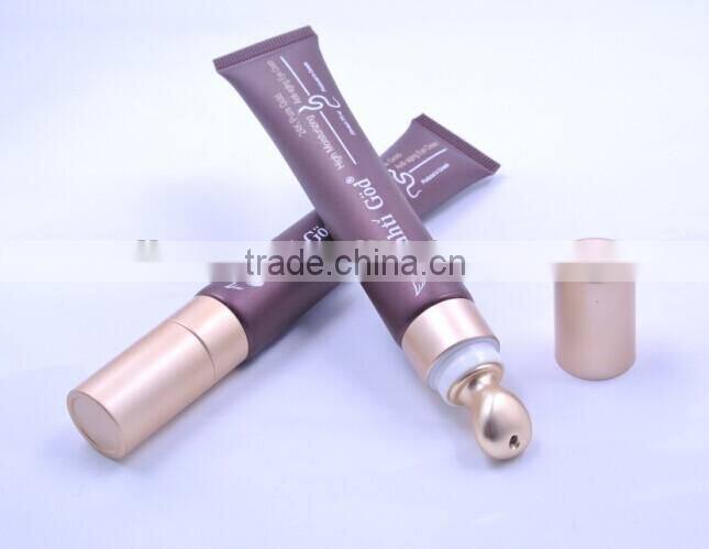 New Type 15ml Cosmetic Tubes with Metal Applicator /Plastic Packing Tubes for Eye Cream and lipstick tube