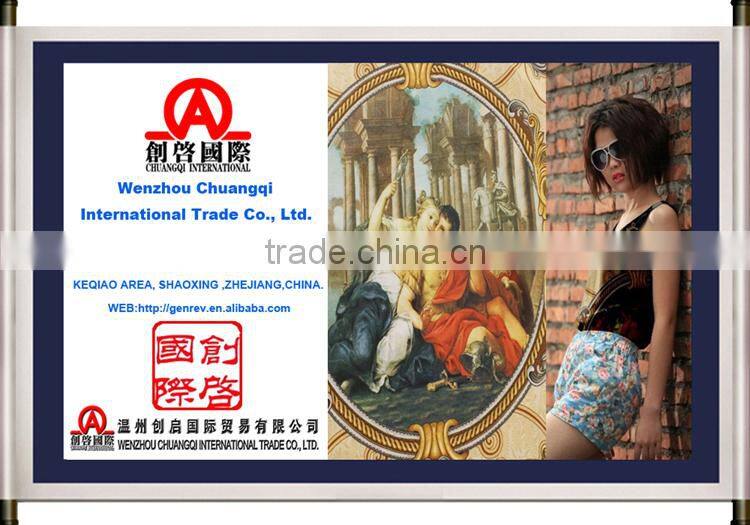 European style pattern printing knit cotton fabric for babies clothes