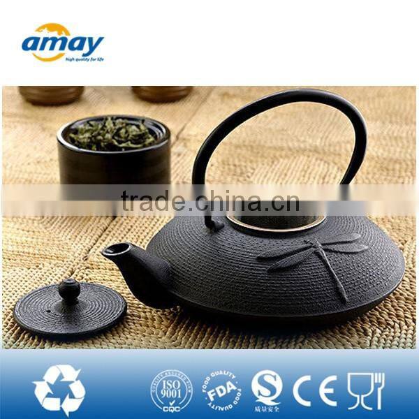2016 FDA approval teapot with infuser metal material