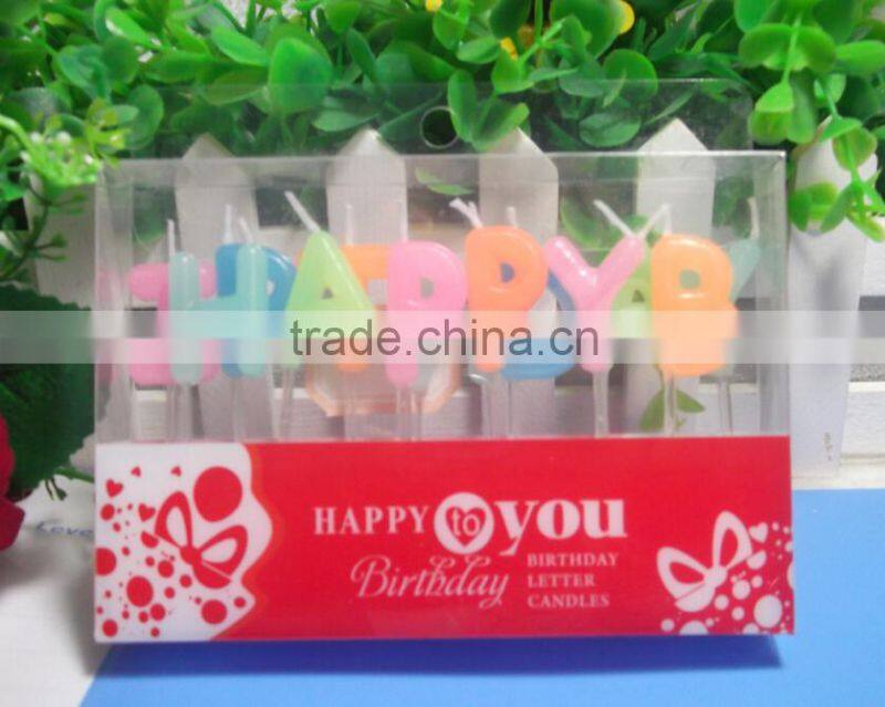 Light Green Birthday Candle For Birthday Cake