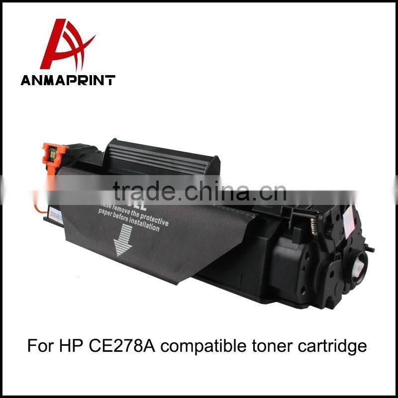 Wholesale 78A compatible toner cartridge CE278A use for HP laserPro P1560/1566/1600(USA)/1606/M1536dnf printers