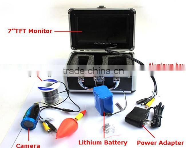 15m Cable 7" TFT Monitor 600TVL 120 Degree Fishing Underwater Recording Camera monitor Underwater Video Camera PY-GSY7000C