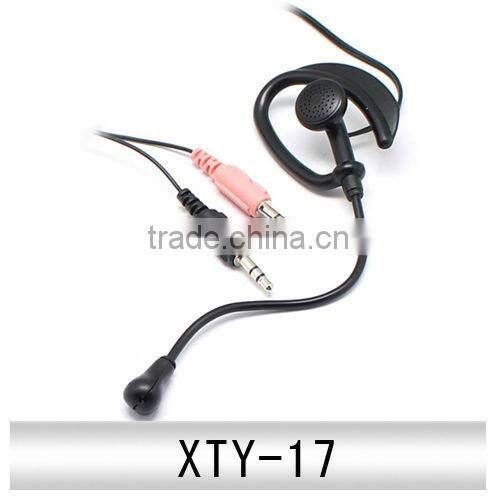 made in china earphones with mic volume control XTY-17