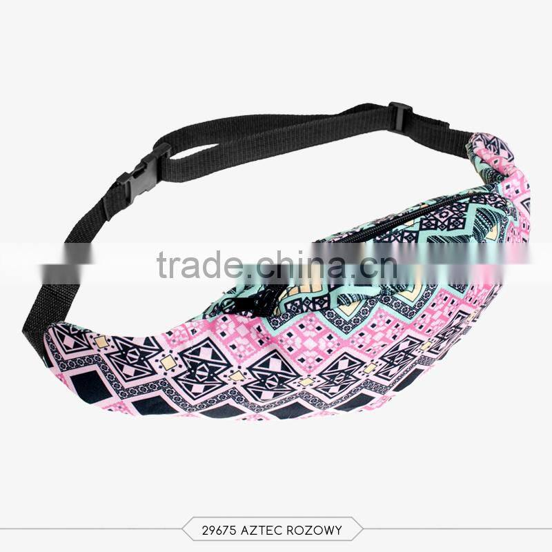 High quality cheap price ladies fashion printed Aztec waist pack