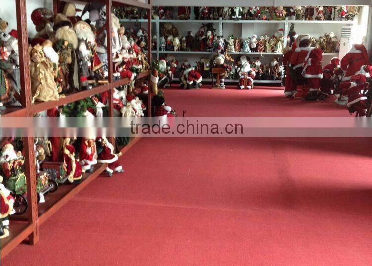 XM-A6131 Outdoor 55 inch giant christmas inflatable santa train ornament with gifts and lighted tree