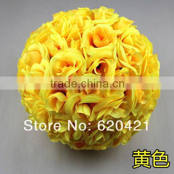 Artificial hot sale silk flower ball with decorative