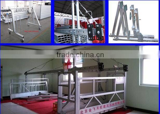 Aluminum suspended platform ZLP630 cradle to UAE