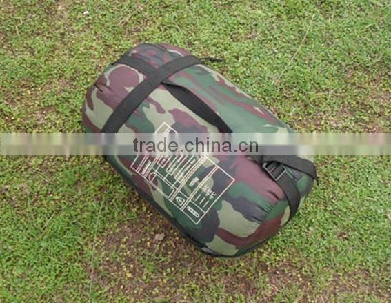 Outdoor thickened cotton camping camouflage military sleeping bag