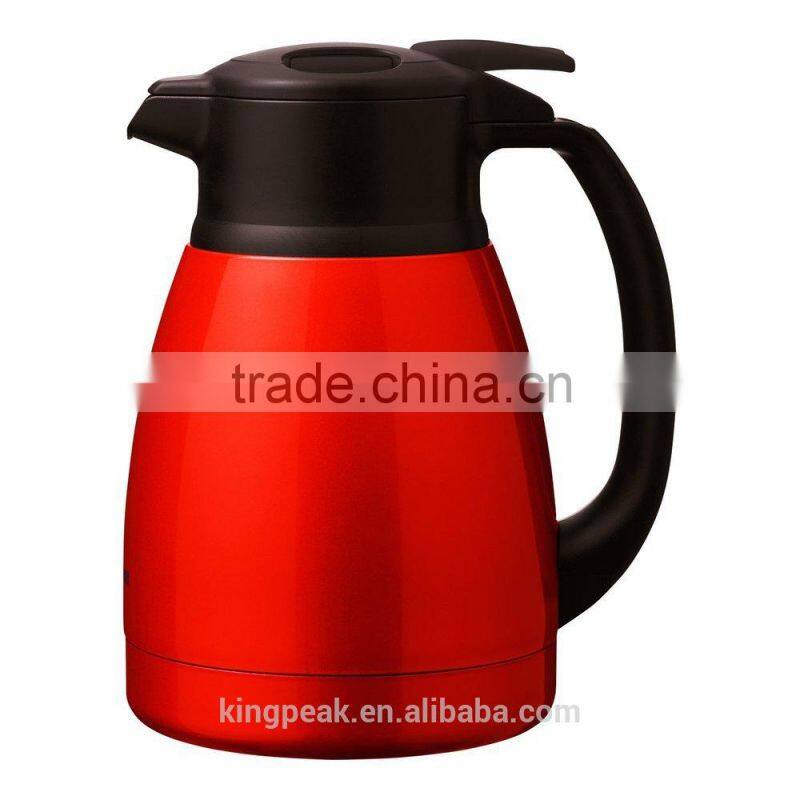 2015 hot sale stainless steel double wall vacuum insulated coffee pot/Stainless Steel Thermal Carafe with handle