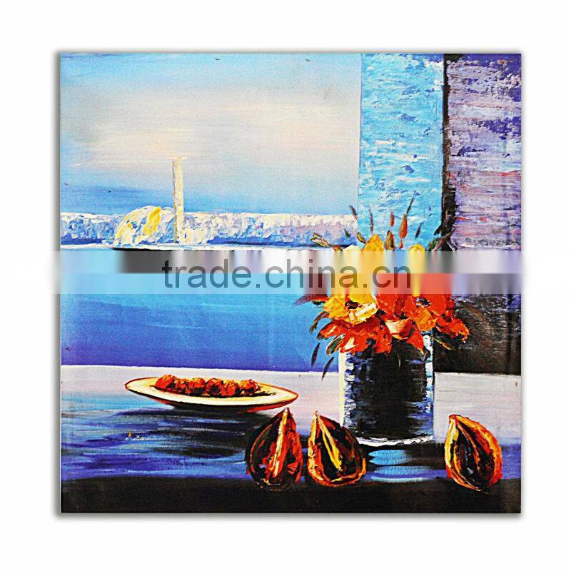 Wooden natural scenery painting hotel decoration