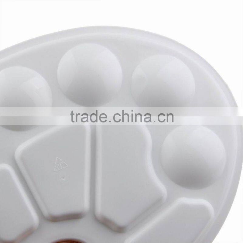 10 Well Oval Profesional Plastic Paint Palette