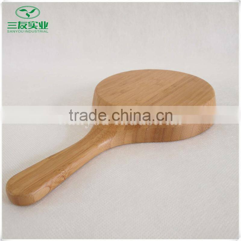 China alibaba bulk Natural Bamboo Pan with Handle