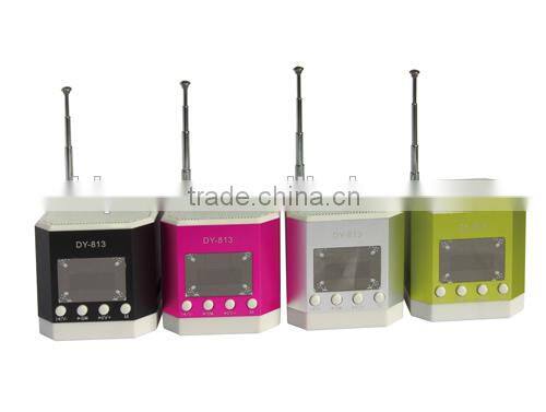 Portable Mini Digital MP3 Player FM Radio Card Reader Speaker