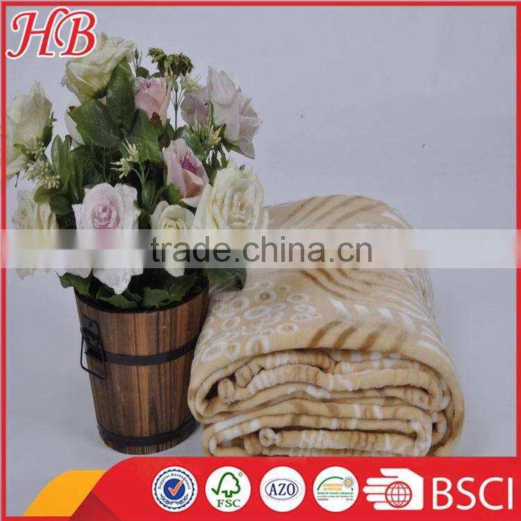 Factory Price micromink printed super cosy flannel fleece blanket