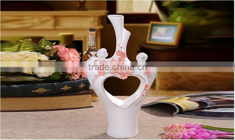 Porcelain vase home accessories for decoration and furniture