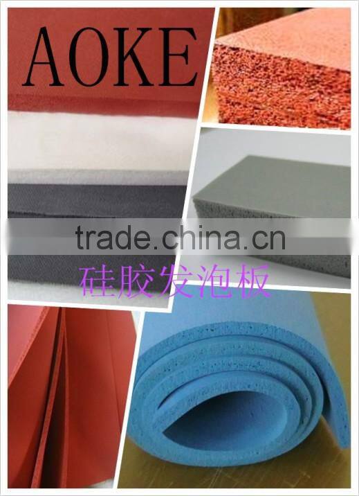 Closed-cell silicone foam sheet