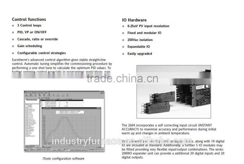 Controlled atmosphere furnace intelligent programmable controller