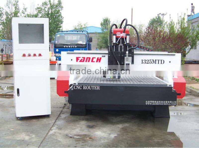 multi-heads cnc wood doors carving machine /4.5kw spindles /vacuum table/heavy duty structure /Stepper motors