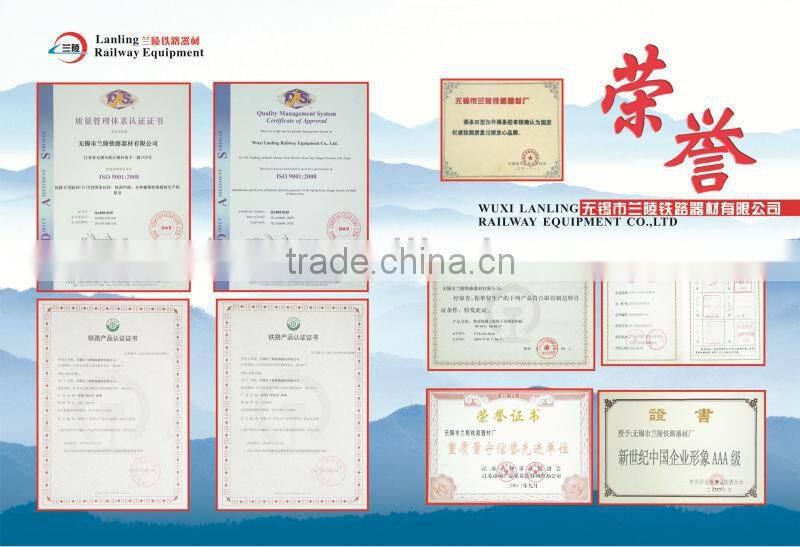 Type e rial spring clip for railway fastener