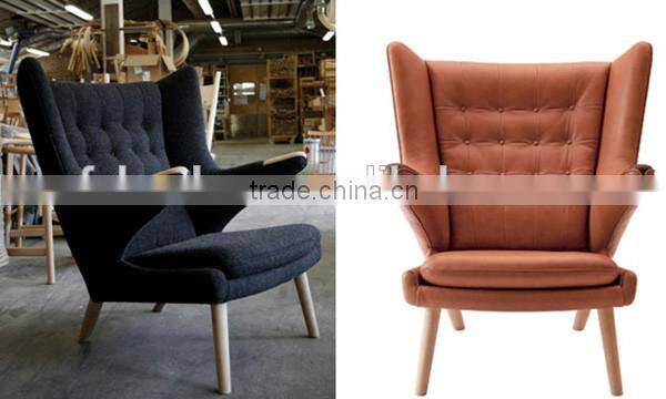 Hans J Wegner classic design papa chair with ottoman