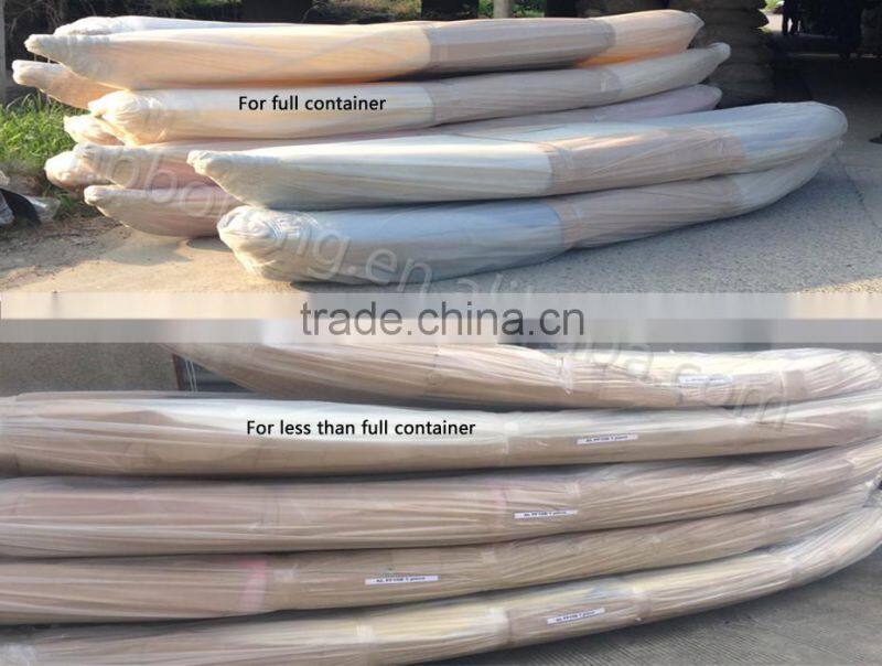 single plastic kayak with pedals / sea kayak / kayak paddle