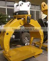excavator rotating rock stone grab