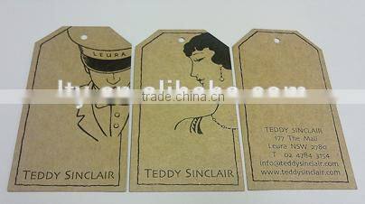 blank white card paper swing tags (M-HT184)