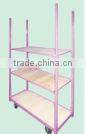 Metal Slider flower Cart trolley and rack