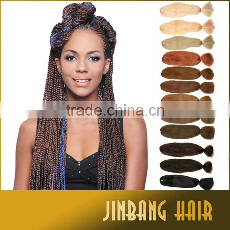 2016 Wholesale 48inch 60g new premium soft super braid hair weaving synthetic Jinbang hair extension
