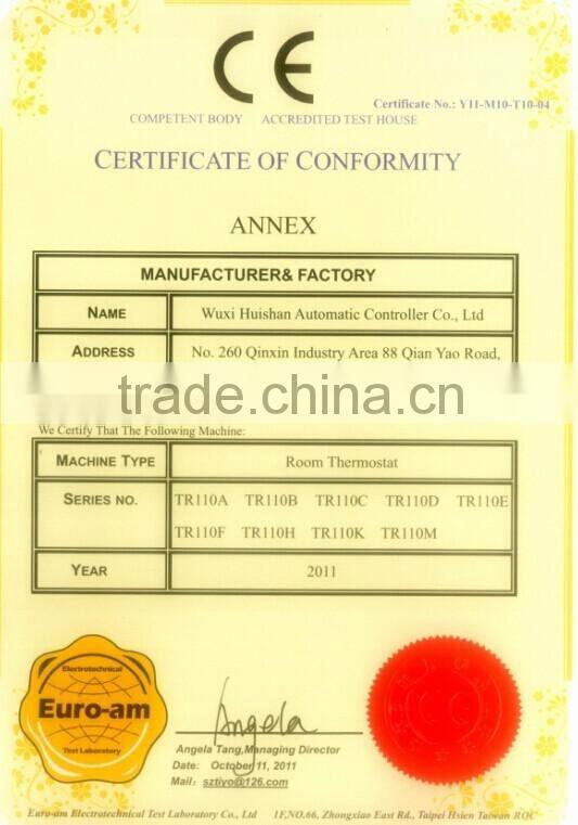 WALL MOUNTED AIR CONDITIONING ROOM THERMOSTATS T6373B 1068