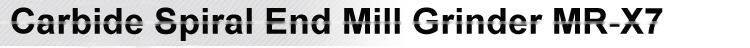 Weight is 40kg Carbide Spiral End Mill Grinder MR-X7