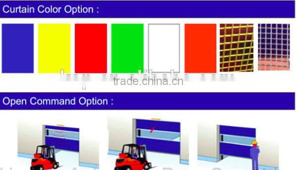 Industrial Automatic Rapid Roll Door, PVC Fabric Rapid Roll up Door