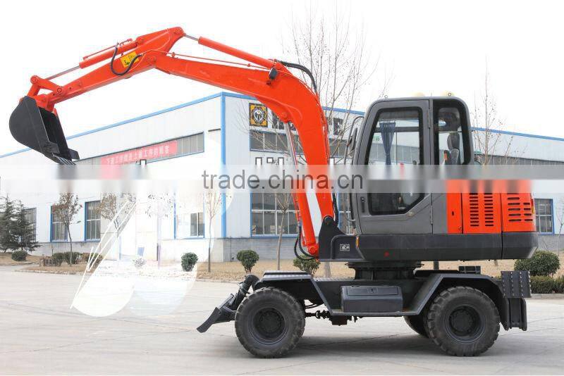 Mini wheel excavator L608E