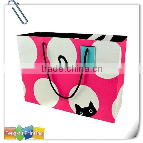 Discount Top-Grade Cute Custom Printed Paper Shopping Bags With Logo