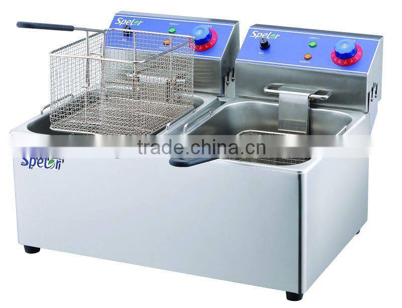 best price of 8 liter electric Fryer with 2 tanks